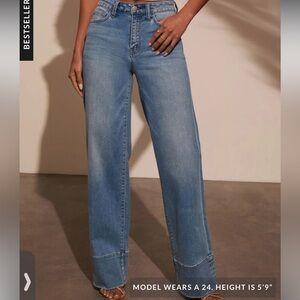 NEW-SOLD OUT VERVET by VICI Lauren High Rise Wide Leg Jeans Sz 27